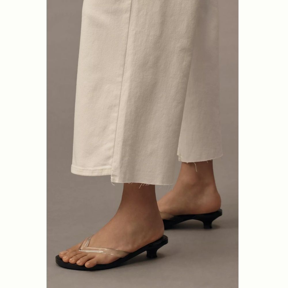 Good American Good Waist High-Rise Crop Palazzo Jeans - Picture 4 of 4